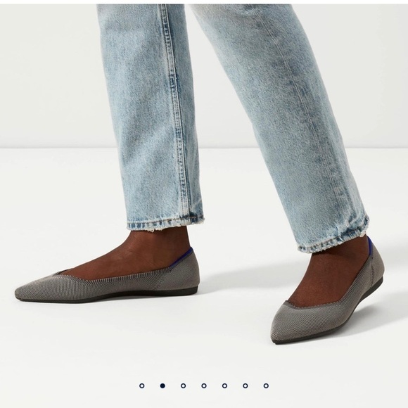 Rothy’s THE POINT flat grey size 9.5 - Picture 1 of 15